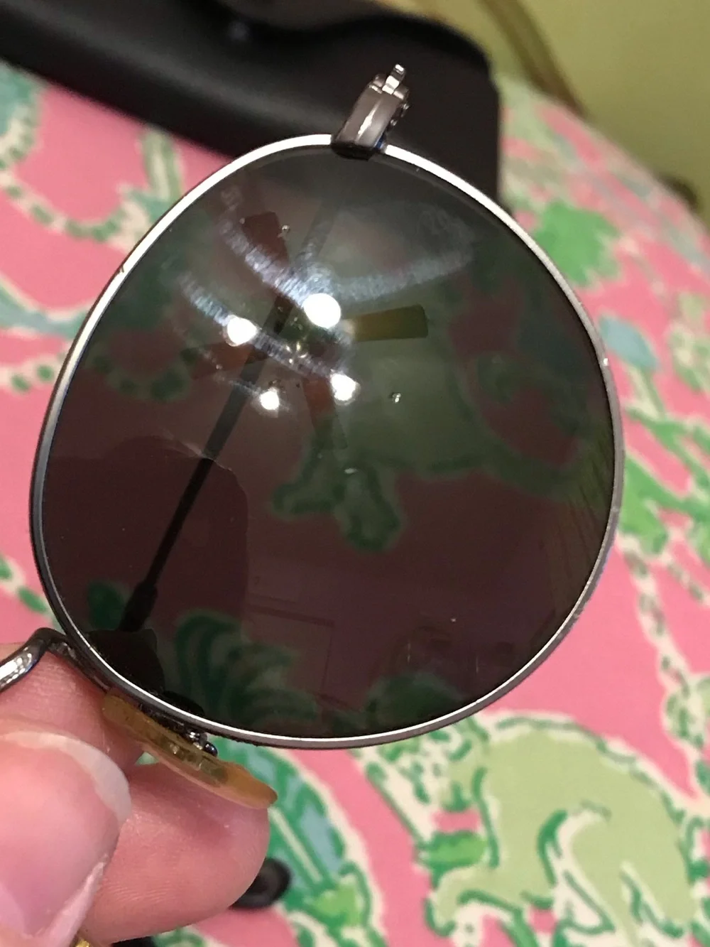 Vintage Ray Ban rb 3447 silver round metal sunglasses in case John Lennon